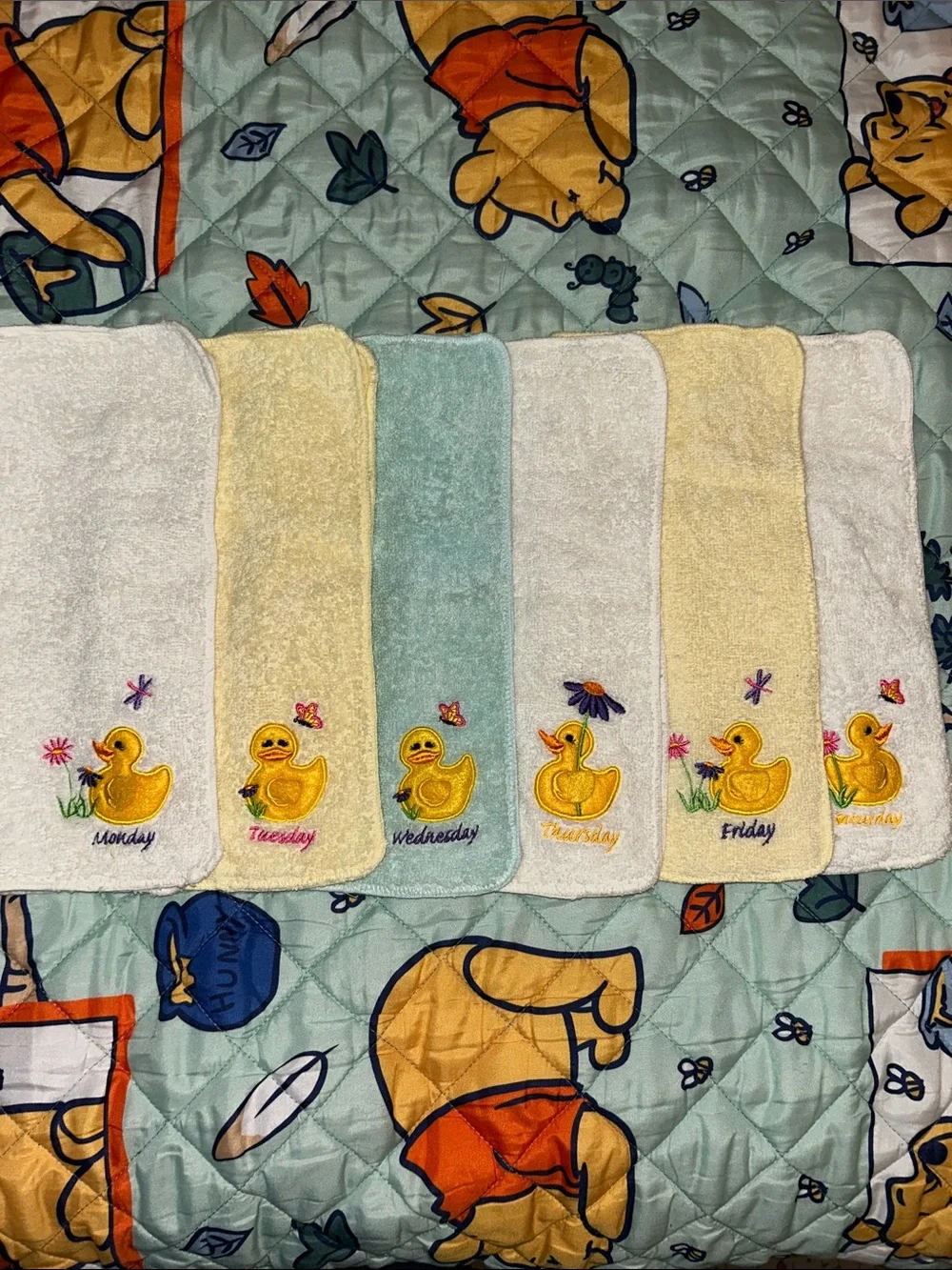 Duck Embroidered Hand Towels Monday to Saturday